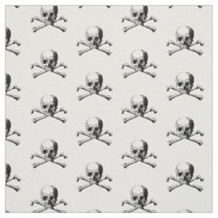 Piratenschädel-Kreuzknochen-Wappen Wappenschild Em Stoff