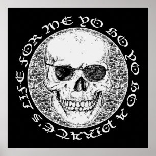 Piratenschädel Poster