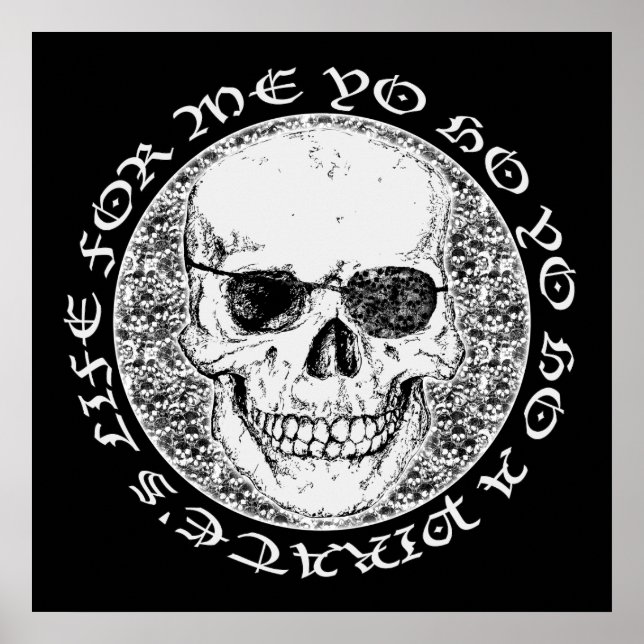 Piratenschädel Poster (Vorne)