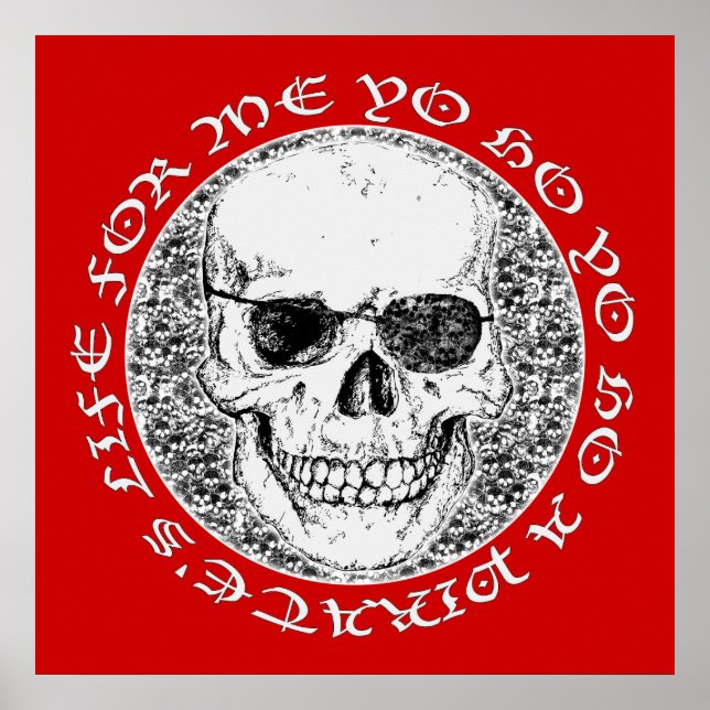 Piratenschädel Poster (Vorne)