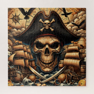 Piratenschädel-Puzzle Puzzle