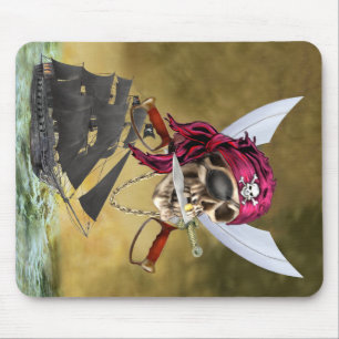 PIRATENSCHÄDEL SCHATZJÄGER MOUSEPAD