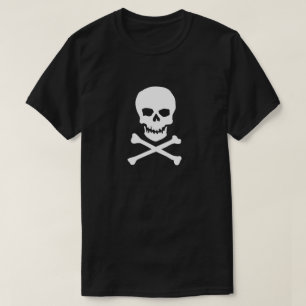Piratenschädel und Knochen T-Shirt
