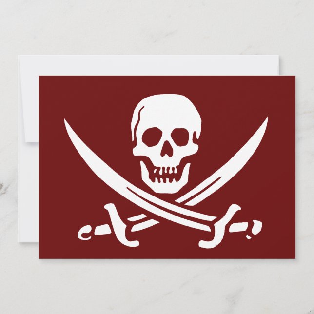 Piratenschädel und Schwerter, Piratenflagge (Vorderseite)