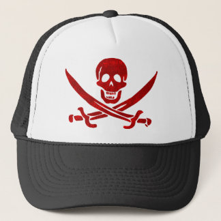 Piratenschädel und Schwerter Truckerkappe