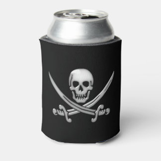 Piratenschädel und Schwertkreuze Dosenkühler