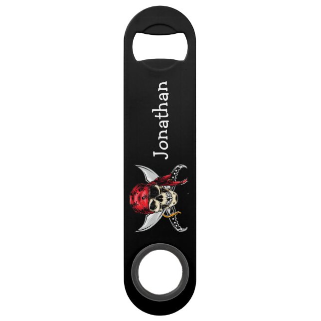 Piratenschädel zum Thema Bar Key (Rückseite)