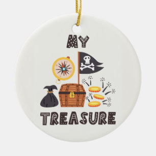 Piratenschatz Keramik Ornament