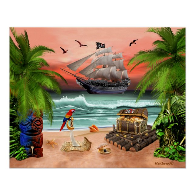 PIRATENSCHATZ POSTER (Vorderseite)