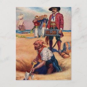 Piratenschatz Postkarte