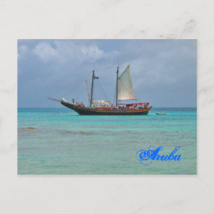 Piratenschiff Aruba Postcard Postkarte