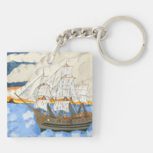 Piratenschiff auf dem Schlüsselanhänger