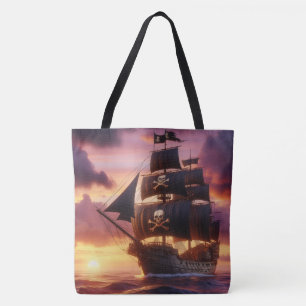 Piratenschiff bei Sonnenaufgang/Sonnenuntergang