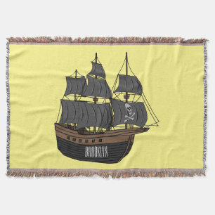 Piratenschiff Cartoon-Illustration  Decke