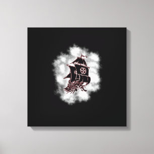 Piratenschiff "Dark Skies Pirate", gepanzert Canva Leinwanddruck