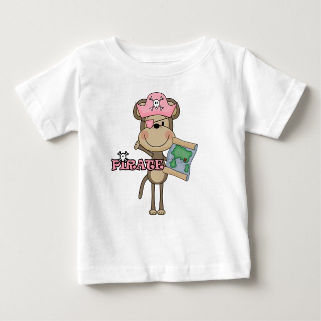 Piratenschiff der Affen Baby T-shirt (Vorderseite)