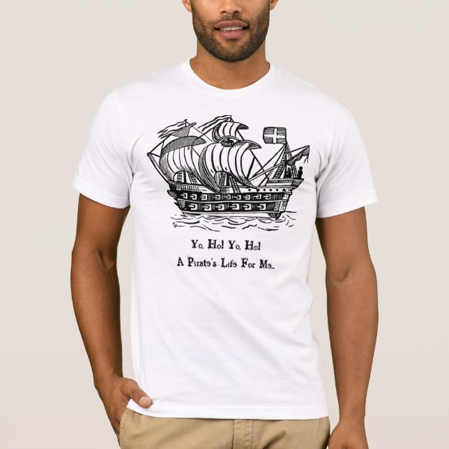 Piratenschiff der Antike T-Shirt (Vorderseite)