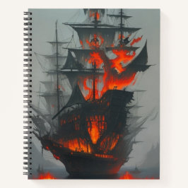 Piratenschiff des verlorenen Geistes Notizbuch