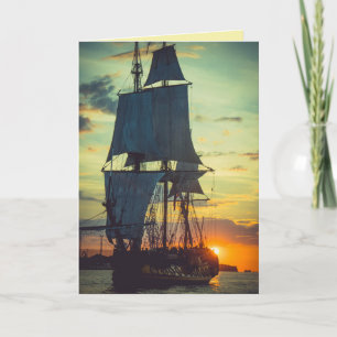 PIRATENSCHIFF-FOTO-GEBURTSTAGSGRUSS GROSSE KARTE