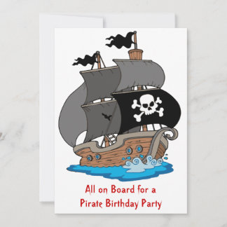 Piratenschiff Geburtstagspartei Einladung