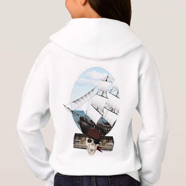 Piratenschiff Hoodie (Rückseite)