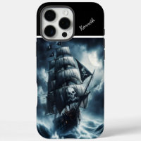 Piratenschiff im Sturm