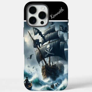 Piratenschiff im Sturm iPhone 16 Pro Max Hülle