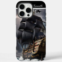 Piratenschiff in Sturmsee