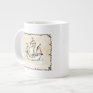Piratenschiff. Jumbo-Tasse