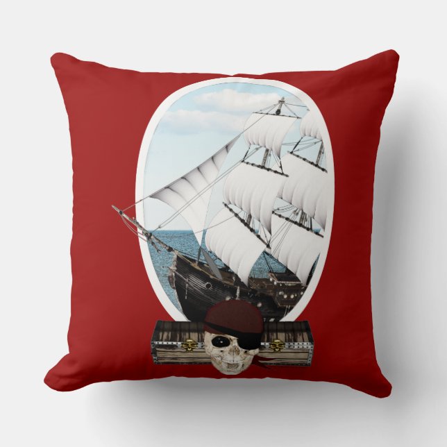 Piratenschiff Kissen (Vorderseite)