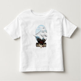 Piratenschiff Kleinkind T-shirt