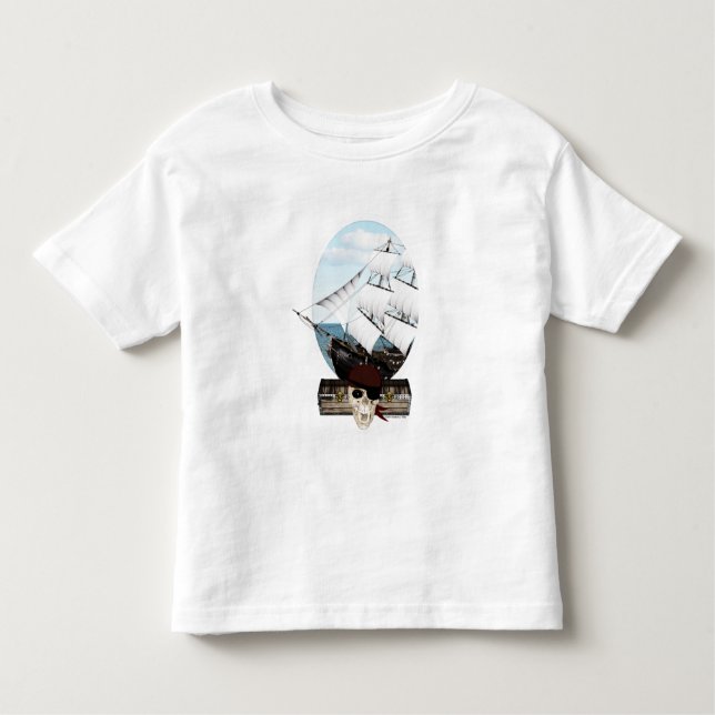 Piratenschiff Kleinkind T-shirt (Vorderseite)