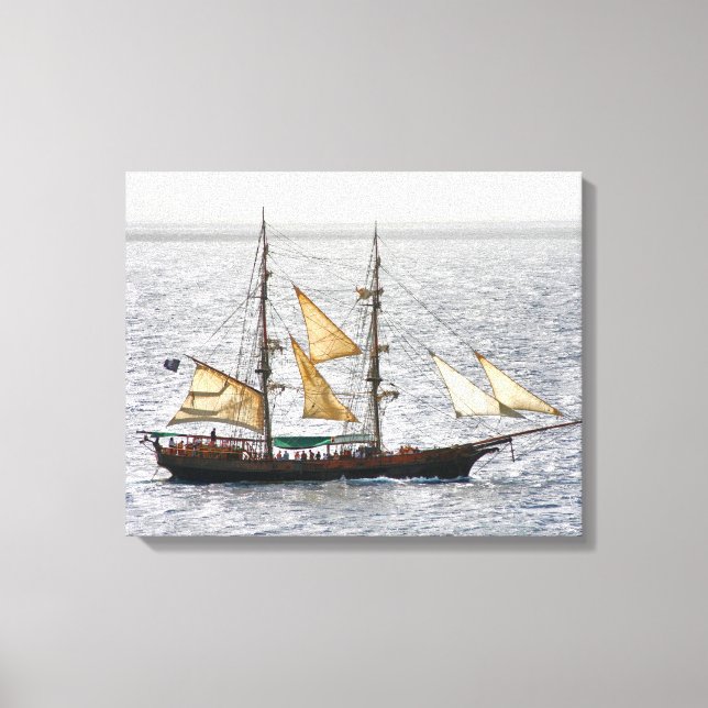 Piratenschiff Leinwanddruck (Vorderseite)