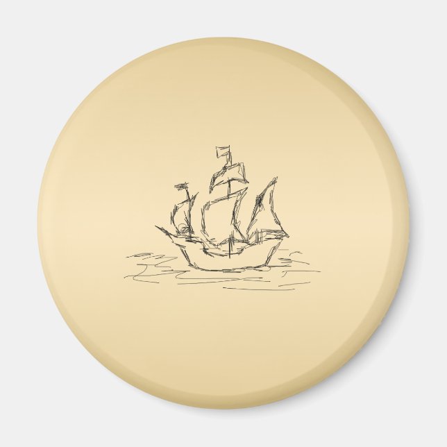 Piratenschiff. Magnet (Vorne)