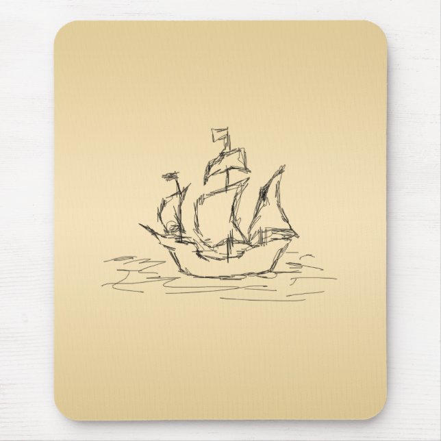 Piratenschiff Mousepad (Vorne)