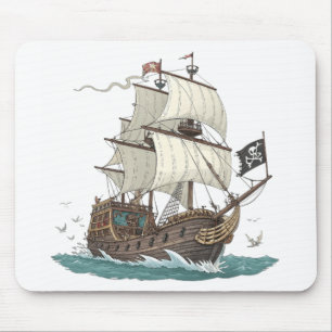 Piratenschiff Mousepad