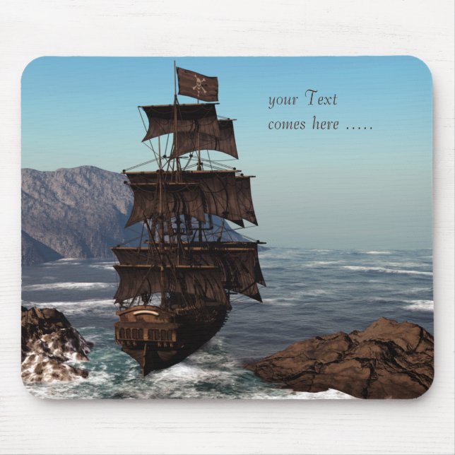 Piratenschiff Mousepad (Vorne)