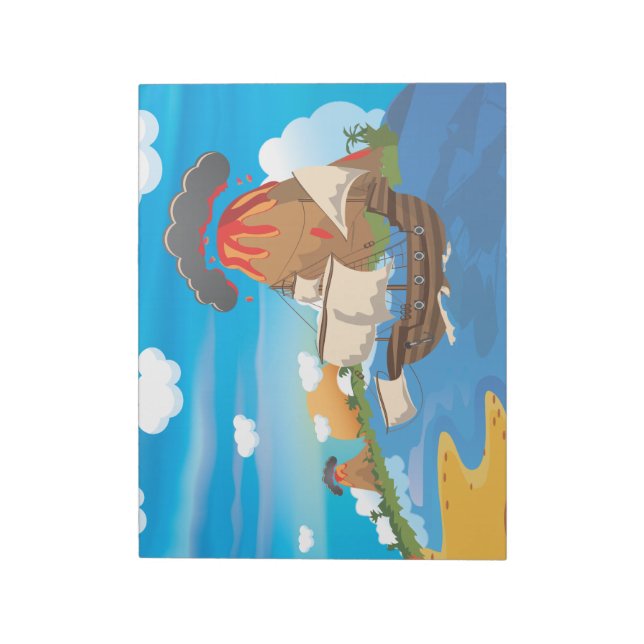 Piratenschiff Notizblock (Rotiert)