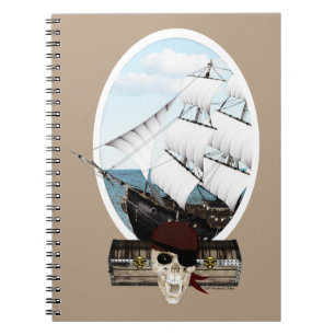 Piratenschiff Notizblock