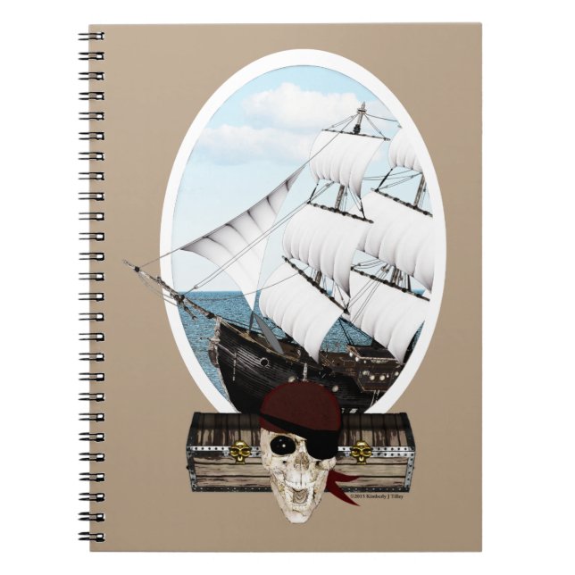 Piratenschiff Notizblock (Vorderseite)