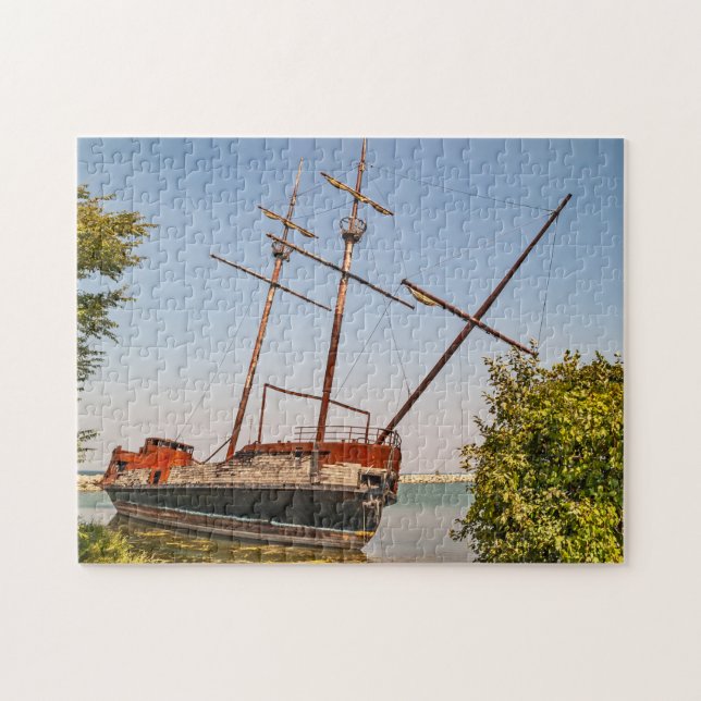 Piratenschiff oder Segelschiff	 - 252 Stück Puzzle (Horizontal)