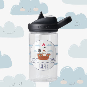 Piratenschiff Personalisierte Kinder Wasserflasche Trinkflasche