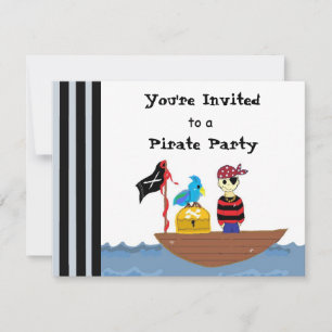 Piratenschiff Pirate Party Einladung