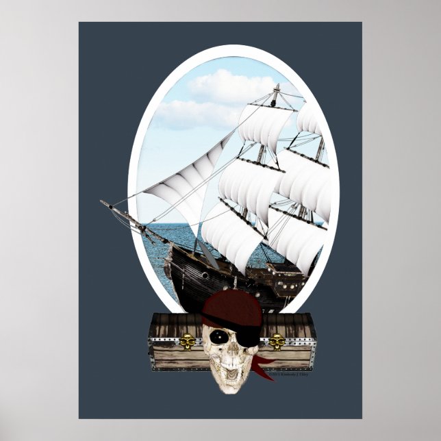 Piratenschiff Poster (Vorne)