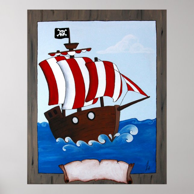 Piratenschiff Poster (Vorne)