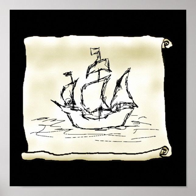 Piratenschiff. Poster (Vorne)