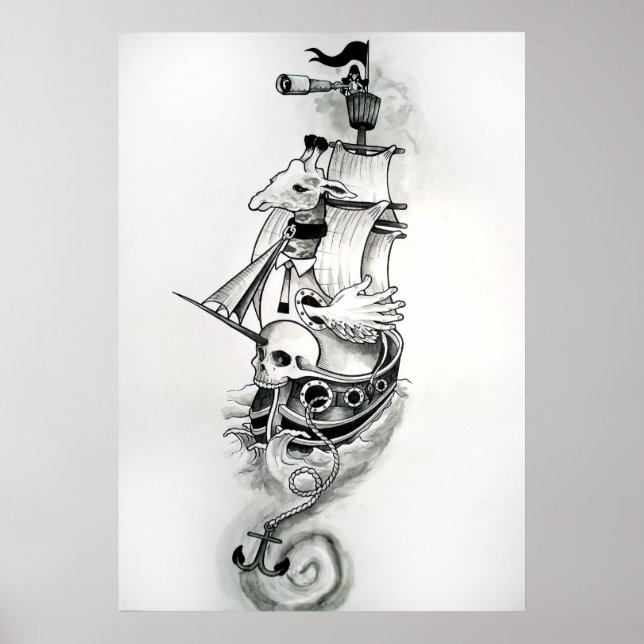 Piratenschiff Poster (Vorne)