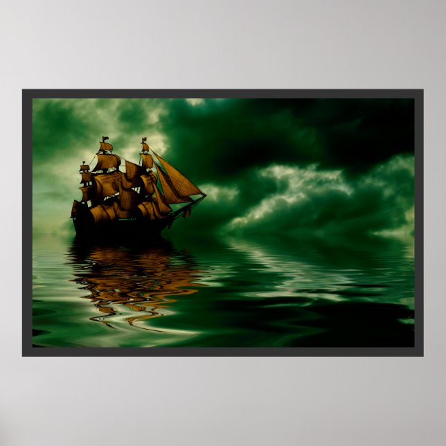Piratenschiff Poster (Vorne)