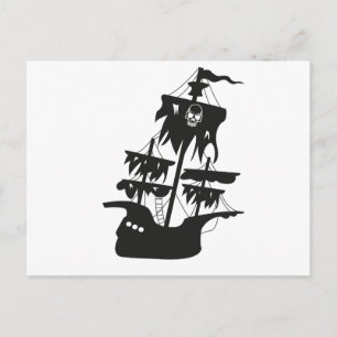 Piratenschiff Postkarte