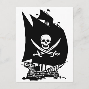 Piratenschiff Postkarte